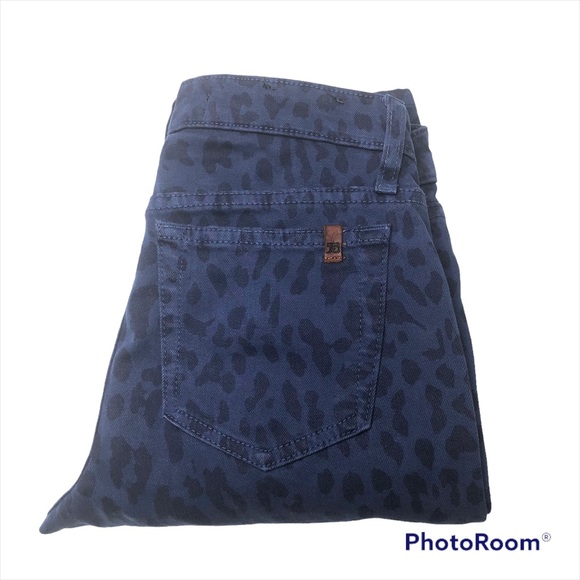 Joe’s Jeans High Water Medieval Blue Animal Print Low Rise Stretch Skinny Jeans - Picture 1 of 14